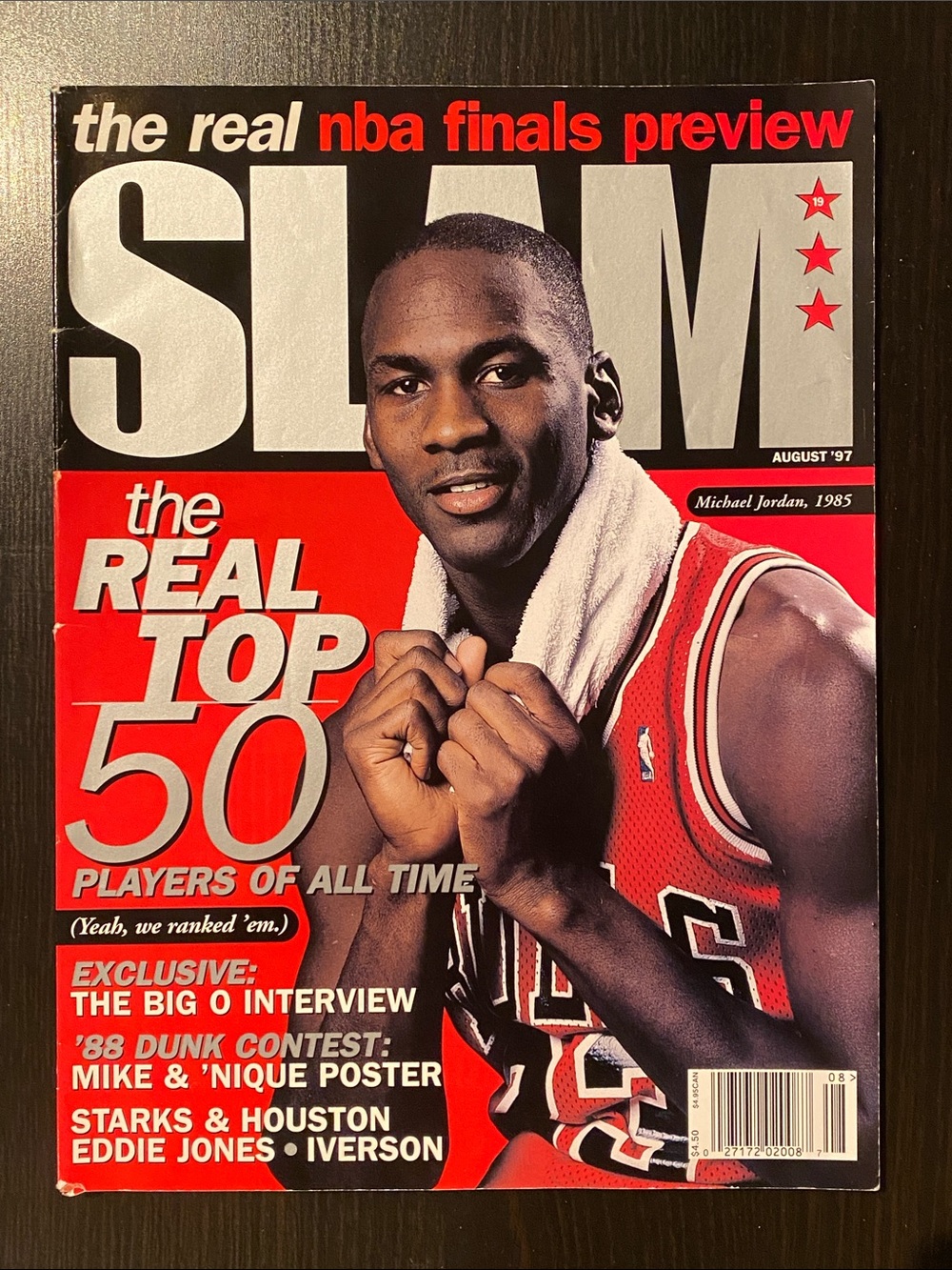 SLAM Magazine, Issue 19, August 1997. Michael Jordan Cover.